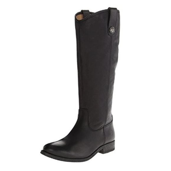 Frye Shoes - Frye Melissa Knee-high Zip Riding Moto Leather